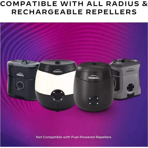 Thermacell Rechargeable Mosquito Repeller Refills; Advanced Repellent Formula Provides 20 Foot Protection Zone; Compatible with Thermacell E-Series &amp; Radius Only; No DEET, Spray or Flame