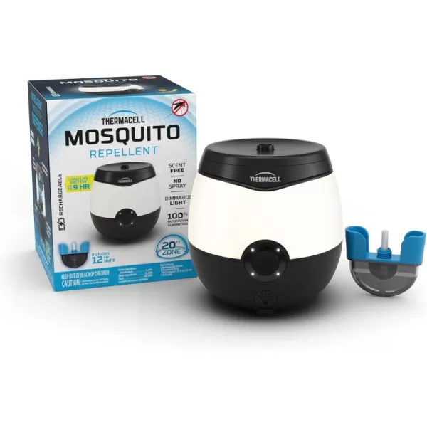 Thermacell Mosquito Repellent E-Series Rechargeable Repeller; Patio Shield 20’ Mosquito Protection Zone; Includes 12-Hr Repellent Refill; No Flame or Scent; Bug Spray and Bug Zapper Alternative