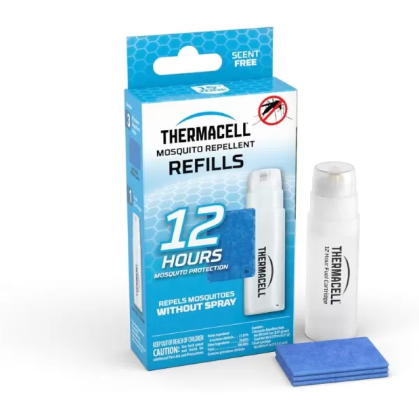Thermacell Mosquito Repellent Refills; Compatible with Any Fuel-Powered Repeller; Highly Effective, Long Lasting, No Spray, No Scent, No Mess; 15 Foot Zone of Mosquito Protection)
