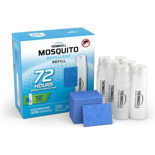 Thermacell Mosquito Repellent Refills; Compatible with Any Fuel-Powered Repeller; Highly Effective, Long Lasting, No Spray, No Scent, No Mess; 15 Foot Zone of Mosquito Protection