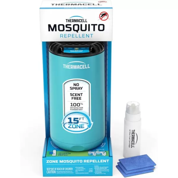 Thermacell Mosquito Repeller Patio Shield; Includes 12-Hour Refill; 15 Foot Zone of Protection; Highly Effective Mosquito Repellent for Patio; Deet Free Bug Spray Alternative; Scent Free
