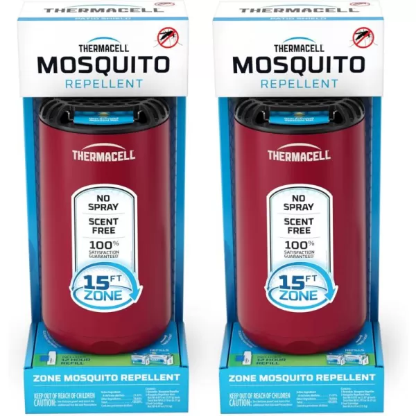 Thermacell Mosquito Repeller Patio Shield; Includes 12-Hour Refill; 15 Foot Zone of Protection; Highly Effective Mosquito Repellent for Patio; Deet Free Bug Spray Alternative; Scent Free