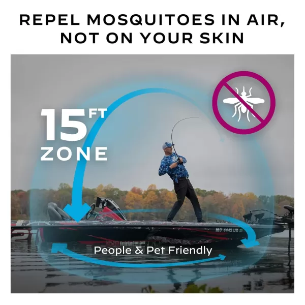 Thermacell Mosquito Portable Repeller; Includes 12-Hour Refill; 15 Foot Zone of Protection; Highly Effective Mosquito Repellent; Deet Free Bug Spray Alternative; Scent Free