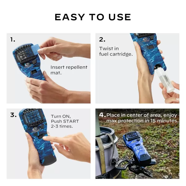 Thermacell Mosquito Portable Repeller; Includes 12-Hour Refill; 15 Foot Zone of Protection; Highly Effective Mosquito Repellent; Deet Free Bug Spray Alternative; Scent Free