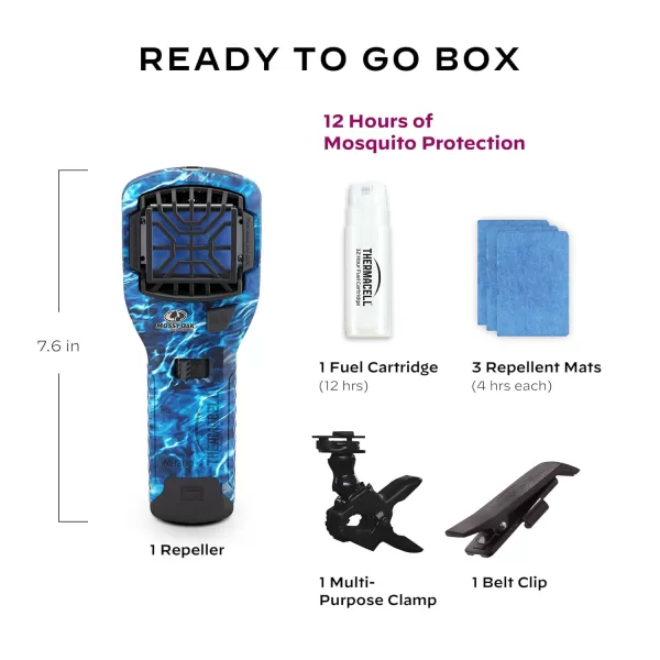Thermacell Mosquito Portable Repeller; Includes 12-Hour Refill; 15 Foot Zone of Protection; Highly Effective Mosquito Repellent; Deet Free Bug Spray Alternative; Scent Free