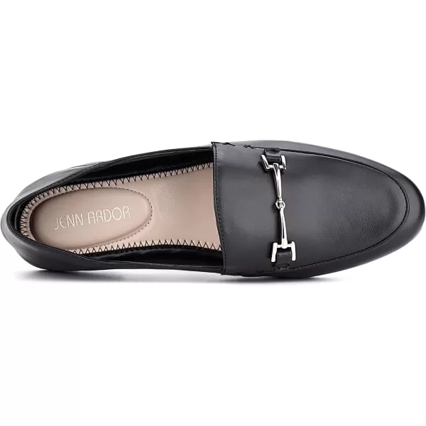JENN ARDOR Loafers for Women Flats Shoes Womens Penny Loafers Slip On Pointed Toe Comfortable Office Work Driving Flats Fashion Dress Shoes for WomenBlack