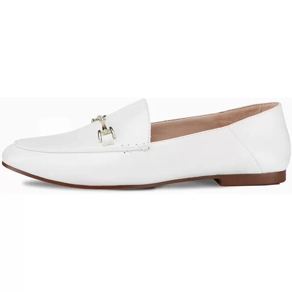 JENN ARDOR Loafers for Women Flats Shoes Womens Penny Loafers Slip On Pointed Toe Comfortable Office Work Driving Flats Fashion Dress Shoes for WomenWhite