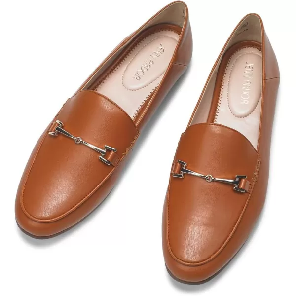 JENN ARDOR Loafers for Women Slip Ons Dressy Comfort Work Flats Loafer Shoes Womens Driving Penny Loafers Fashion Dress ShoesBrown