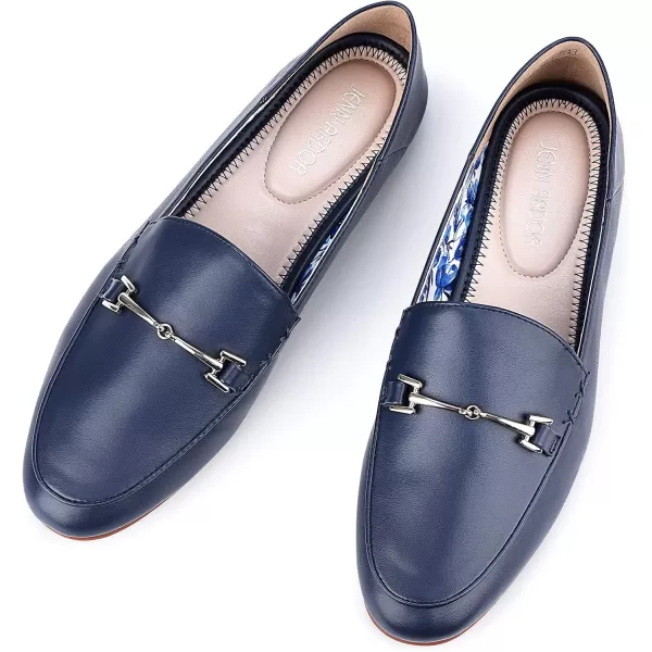 JENN ARDOR Loafers for Women Slip Ons Dressy Comfort Work Flats Loafer Shoes Womens Driving Penny Loafers Fashion Dress ShoesNavy