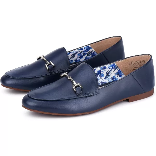 JENN ARDOR Loafers for Women Slip Ons Dressy Comfort Work Flats Loafer Shoes Womens Driving Penny Loafers Fashion Dress ShoesNavy