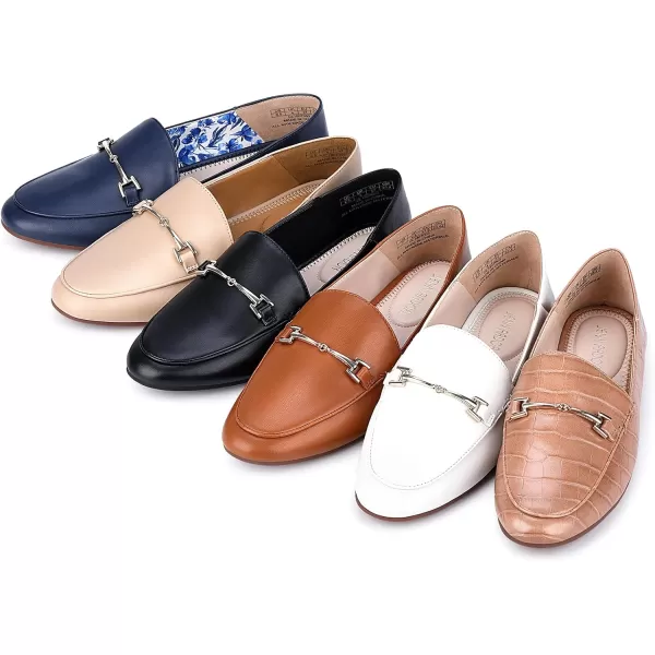 JENN ARDOR Loafers for Women Slip Ons Dressy Comfort Work Flats Loafer Shoes Womens Driving Penny Loafers Fashion Dress ShoesWhite