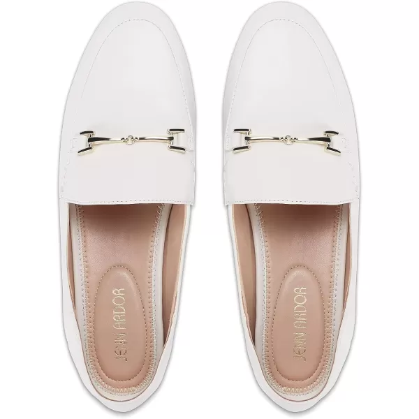 JENN ARDOR Loafers for Women Slip Ons Dressy Comfort Work Flats Loafer Shoes Womens Driving Penny Loafers Fashion Dress ShoesWhite