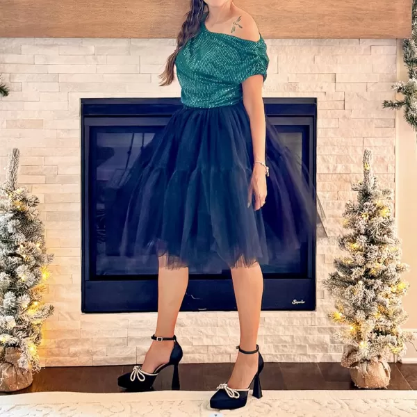 JENN ARDOR Platform Heels for Women Rhinestone Sparkly Bow High Heels Closed Pointed Toe Stilettos Ankle Buckle Strap Pumps Wedding Party Prom Dress ShoesBlack  Super Soft Silk