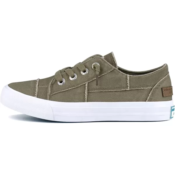 JENN ARDOR Slip On Canvas Shoes for Women Low Top Fashion Sneakers Comfortable Walking FlatsCoffee