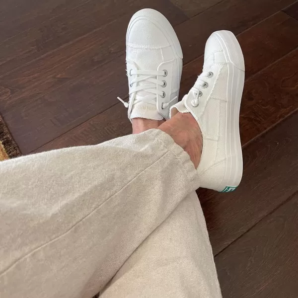 JENN ARDOR Slip On Canvas Shoes for Women Low Top Fashion Sneakers Comfortable Walking FlatsWhite