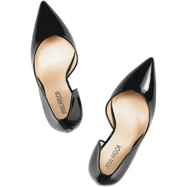 JENN ARDOR Stiletto High Heel Shoes for Women Pointed Closed Toe Classic Slip On Dress PumpsBlack