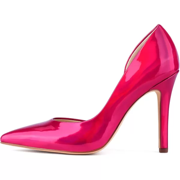 JENN ARDOR Stiletto High Heel Shoes for Women Pointed Closed Toe Classic Slip On Dress PumpsHot Pink