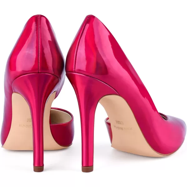 JENN ARDOR Stiletto High Heel Shoes for Women Pointed Closed Toe Classic Slip On Dress PumpsHot Pink