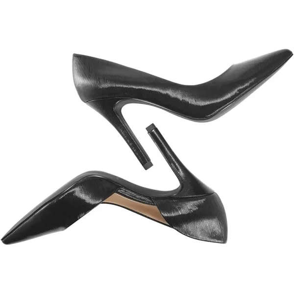 JENN ARDOR Stiletto High Heel Shoes for Women Pointed Closed Toe Classic Slip On Dress PumpsPblack