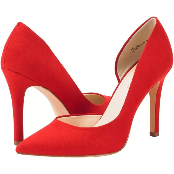 JENN ARDOR Stiletto High Heel Shoes for Women Pointed Closed Toe Classic Slip On Dress PumpsRed