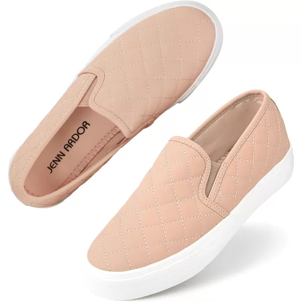 JENN ARDOR Womens Slip On Sneakers Fashion Flats Shoes Comfortable Casual Shoes for WalkingPink