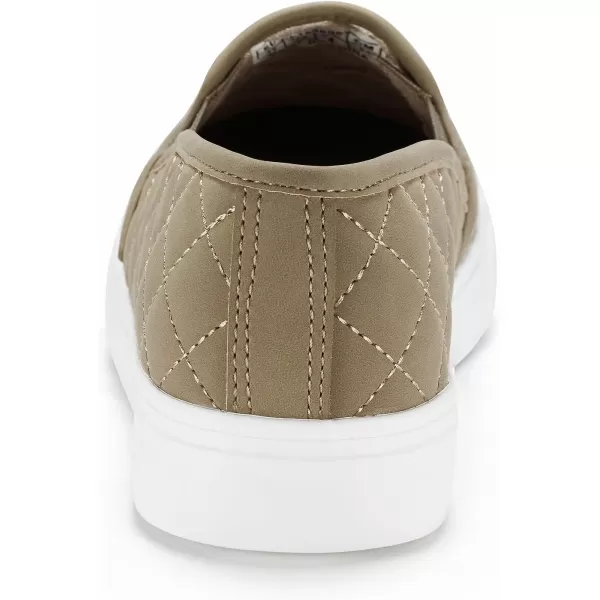 JENN ARDOR Womens Slip On Sneakers Fashion Flats Shoes Comfortable Casual Shoes for WalkingTaupe