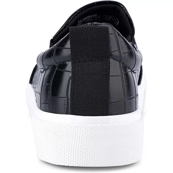 JENN ARDOR Womens Slip On Sneakers Fashion Flats Shoes Comfortable Casual Shoes for WalkingTblack