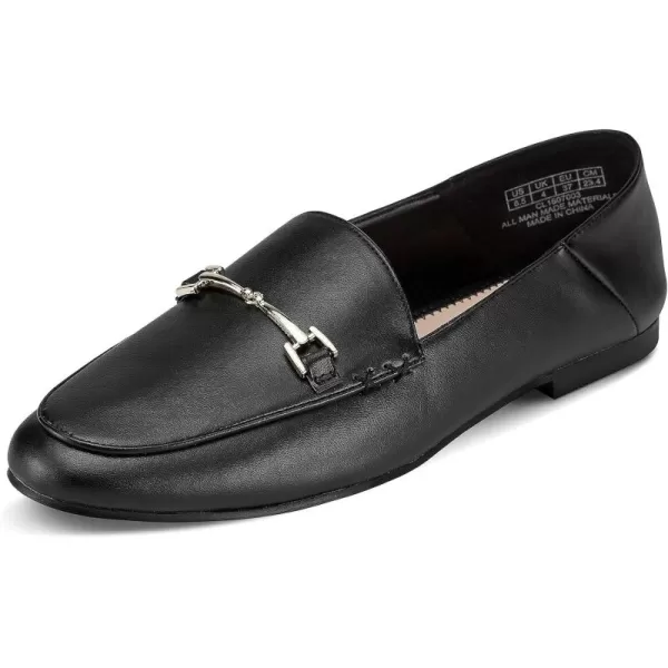 JENN ARDOR Loafers for Women Flats Shoes Womens Penny Loafers Slip On Pointed Toe Comfortable Office Work Driving Flats Fashion Dress Shoes for WomenBlack