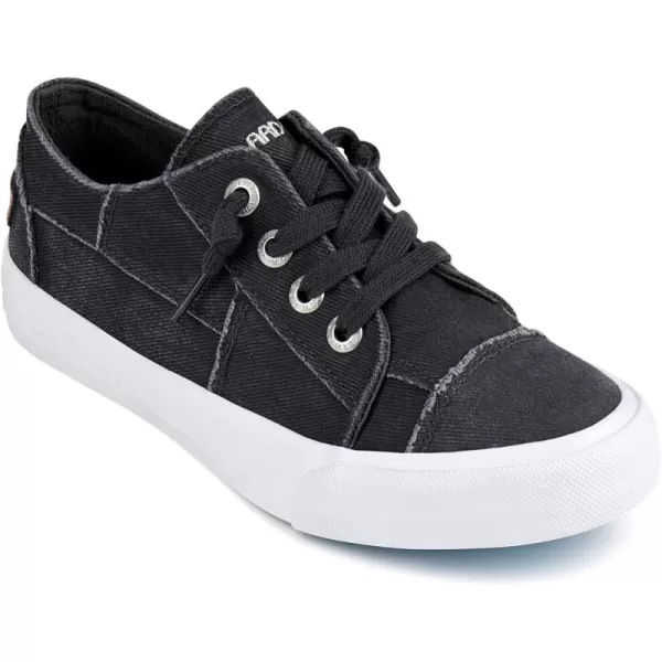 JENN ARDOR Slip On Canvas Shoes for Women Low Top Fashion Sneakers Comfortable Walking FlatsDark Gray