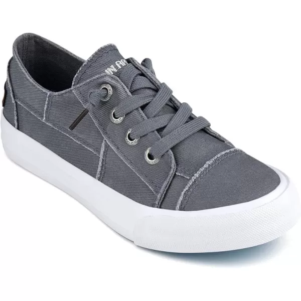 JENN ARDOR Slip On Canvas Shoes for Women Low Top Fashion Sneakers Comfortable Walking FlatsLight Gray