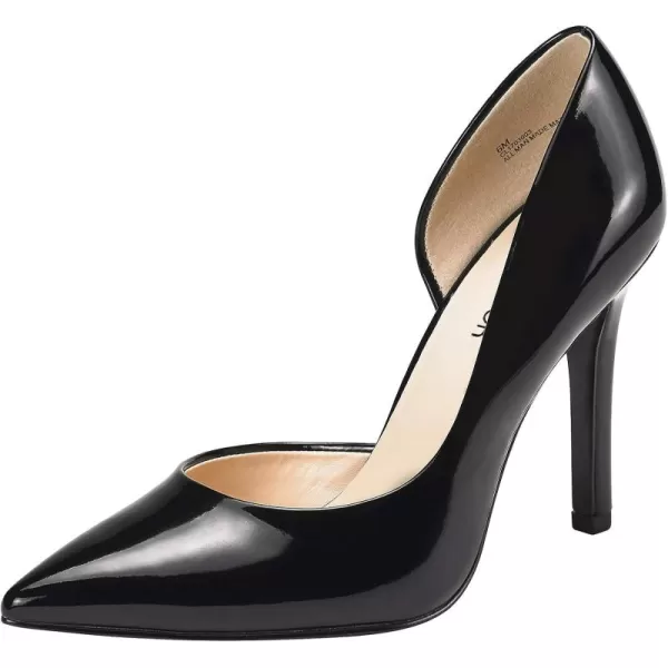 JENN ARDOR Stiletto High Heel Shoes for Women Pointed Closed Toe Classic Slip On Dress PumpsBlack
