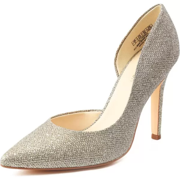 JENN ARDOR Stiletto High Heel Shoes for Women Pointed Closed Toe Classic Slip On Dress PumpsGold