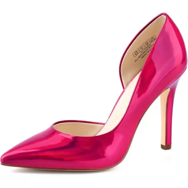 JENN ARDOR Stiletto High Heel Shoes for Women Pointed Closed Toe Classic Slip On Dress PumpsHot Pink