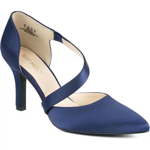 JENN ARDOR Womens Closed Toe Heels for Women 3 inch Stilettos Professional DOrsay Pumps Sexy Ankle Strap Pointed Wedding Bride Evening Party Office Ladies Dress Shoes High HeelsNavy