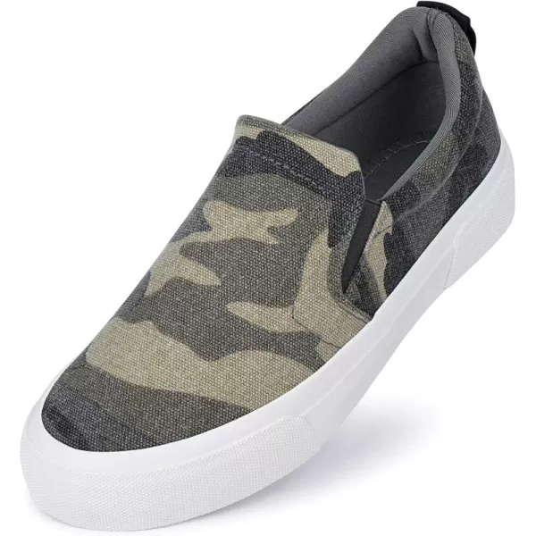 JENN ARDOR Womens Slip On Sneakers Fashion Flats Shoes Comfortable Casual Shoes for WalkingCamo