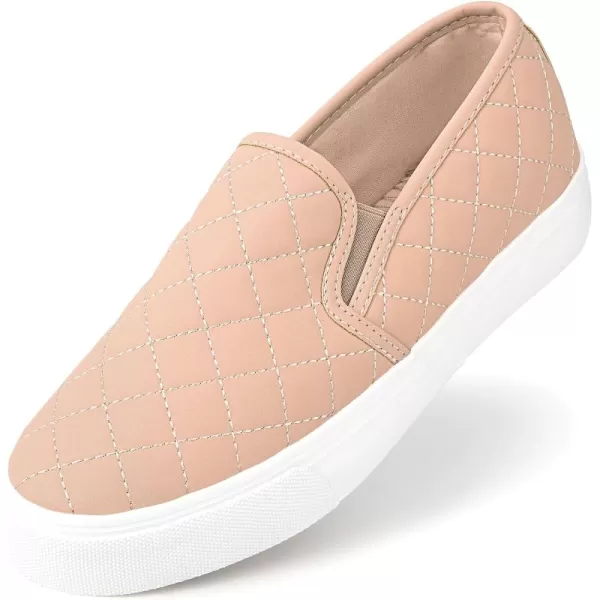 JENN ARDOR Womens Slip On Sneakers Fashion Flats Shoes Comfortable Casual Shoes for WalkingPink