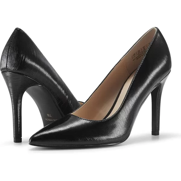 JENN ARDOR Womens High Heels Closed Pointed Toe Stiletto Classic Office Dress Bridal Wedding Pumps Sexy Prom ShoesDark Black