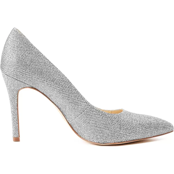 JENN ARDOR Womens High Heels Closed Pointed Toe Stiletto Classic Office Dress Bridal Wedding Pumps Sexy Prom ShoesSilver
