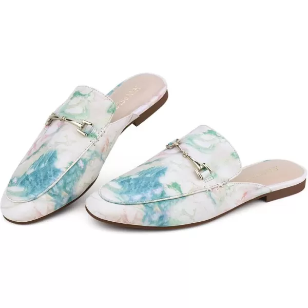 JENN ARDOR Mules for Women Flats Backless Loafers Shoes Slip On Slippers Pointed Toe Low Heel Work Slides Womens Mules Casual Shoes