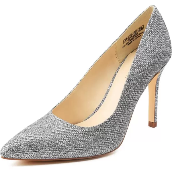 JENN ARDOR Womens High Heels Closed Pointed Toe Stiletto Classic Office Dress Bridal Wedding Pumps Sexy Prom ShoesSilver
