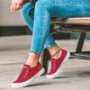 imageJENN ARDOR Fashion Slip On Sneakers for Women Classic Low Top Canvas Shoes Notie Adjustable Lace Up Flats Women Summer Shoes Breathable Comfortable Casual Sneakers for Women WalkingRed