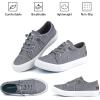 imageJENN ARDOR Fashion Slip On Sneakers for Women Classic Low Top Canvas Shoes Notie Adjustable Lace Up Flats Women Summer Shoes Breathable Comfortable Casual Sneakers for Women WalkingAsmoky Grey
