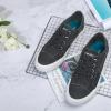 imageJENN ARDOR Fashion Slip On Sneakers for Women Classic Low Top Canvas Shoes Notie Adjustable Lace Up Flats Women Summer Shoes Breathable Comfortable Casual Sneakers for Women WalkingAgray Black