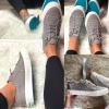 imageJENN ARDOR Fashion Slip On Sneakers for Women Classic Low Top Canvas Shoes Notie Adjustable Lace Up Flats Women Summer Shoes Breathable Comfortable Casual Sneakers for Women WalkingAsmoky Grey