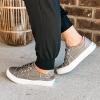 imageJENN ARDOR Fashion Slip On Sneakers for Women Classic Low Top Canvas Shoes Notie Adjustable Lace Up Flats Women Summer Shoes Breathable Comfortable Casual Sneakers for Women WalkingGrey