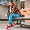 imageJENN ARDOR Fashion Slip On Sneakers for Women Classic Low Top Canvas Shoes Notie Adjustable Lace Up Flats Women Summer Shoes Breathable Comfortable Casual Sneakers for Women WalkingAchristmas Red