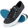 imageJENN ARDOR Fashion Slip On Sneakers for Women Classic Low Top Canvas Shoes Notie Adjustable Lace Up Flats Women Summer Shoes Breathable Comfortable Casual Sneakers for Women WalkingDark Gray