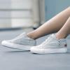 imageJENN ARDOR Women Hidden Wedge Canvas Sneakers Slip on Flats Shoes Walking Shoes with Side Zipper
