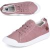 imageJENN ARDOR Womens Comfortable Fall Shoes Stylish Canvas Fashion Sneakers Cute Lightweight Slip On Shoes Casual Flats for WalkingBlight Pink