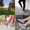 imageJENN ARDOR Womens Comfortable Fall Shoes Stylish Canvas Fashion Sneakers Cute Lightweight Slip On Shoes Casual Flats for WalkingGentle Pink